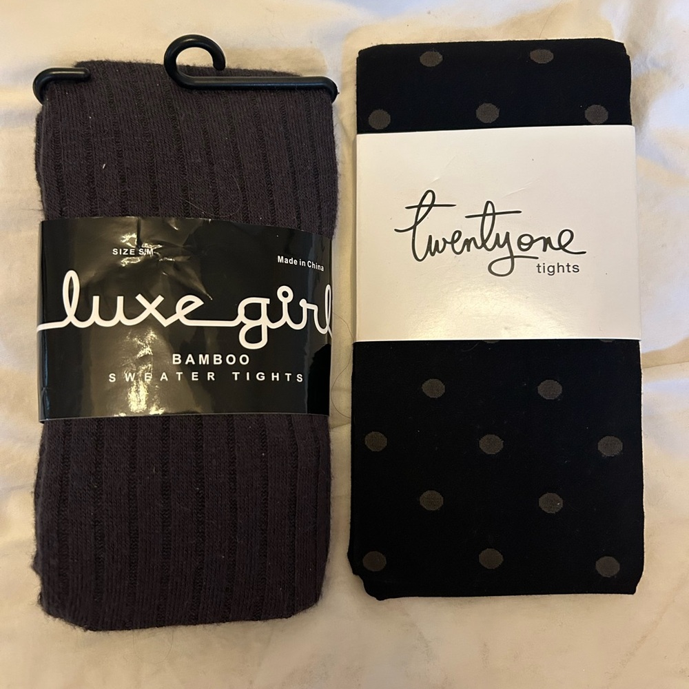 Tights - Black and Gray